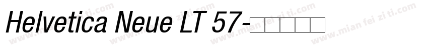Helvetica Neue LT 57字体转换